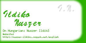 ildiko nuszer business card